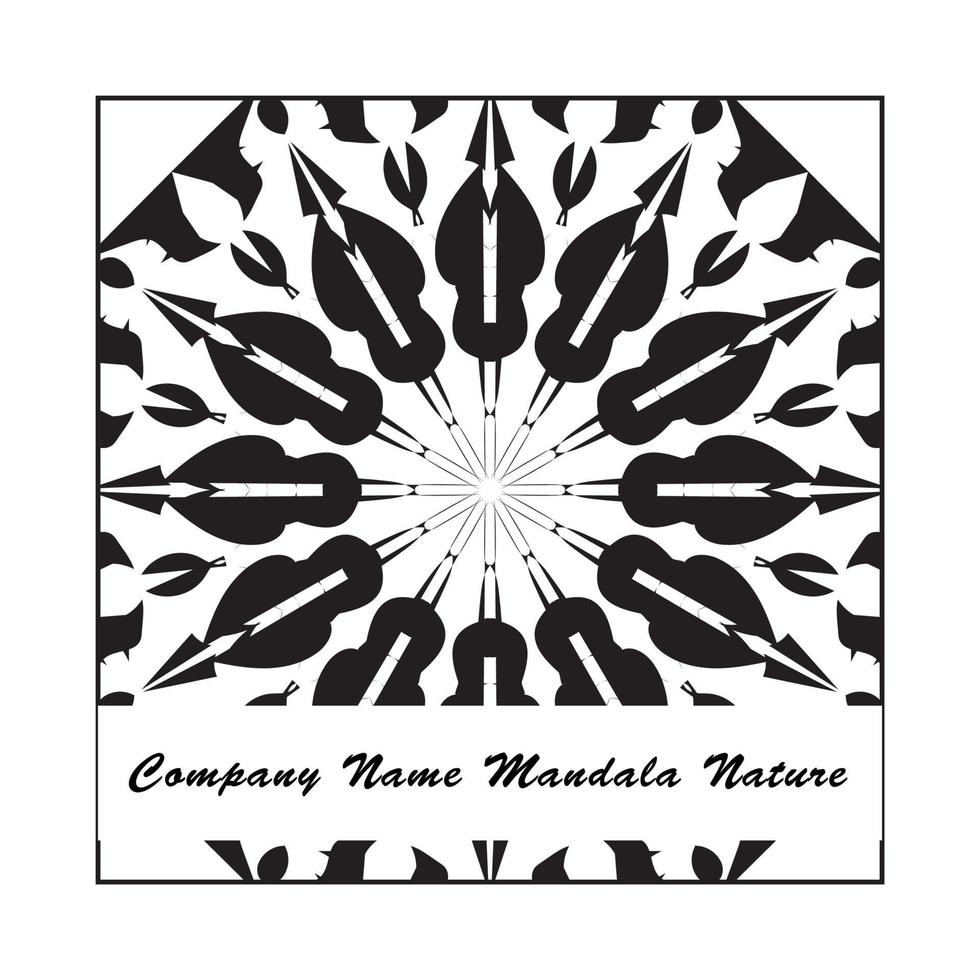 textura papel cortado mandala indio vector