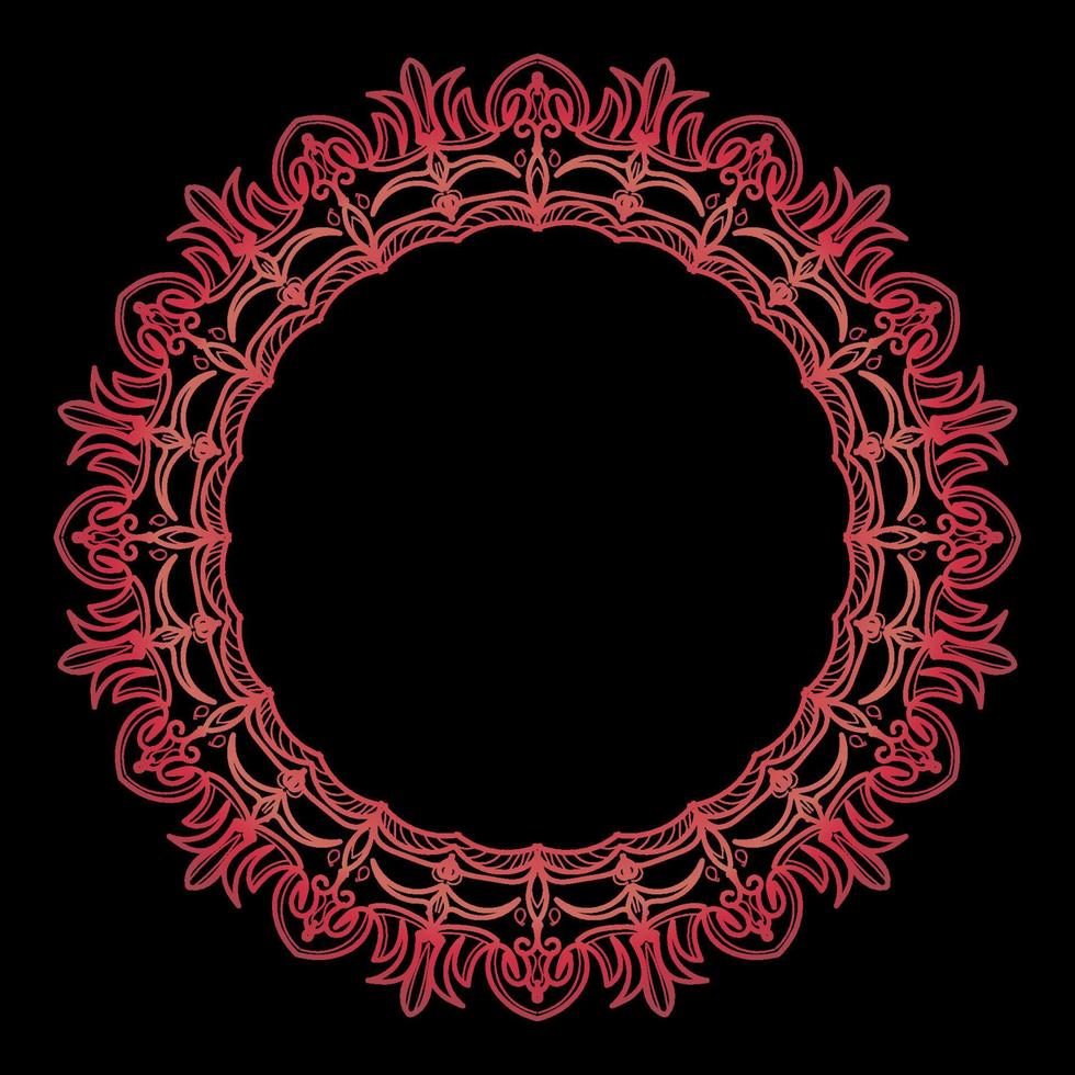 Vintage Indian Mandala Art For Frame vector