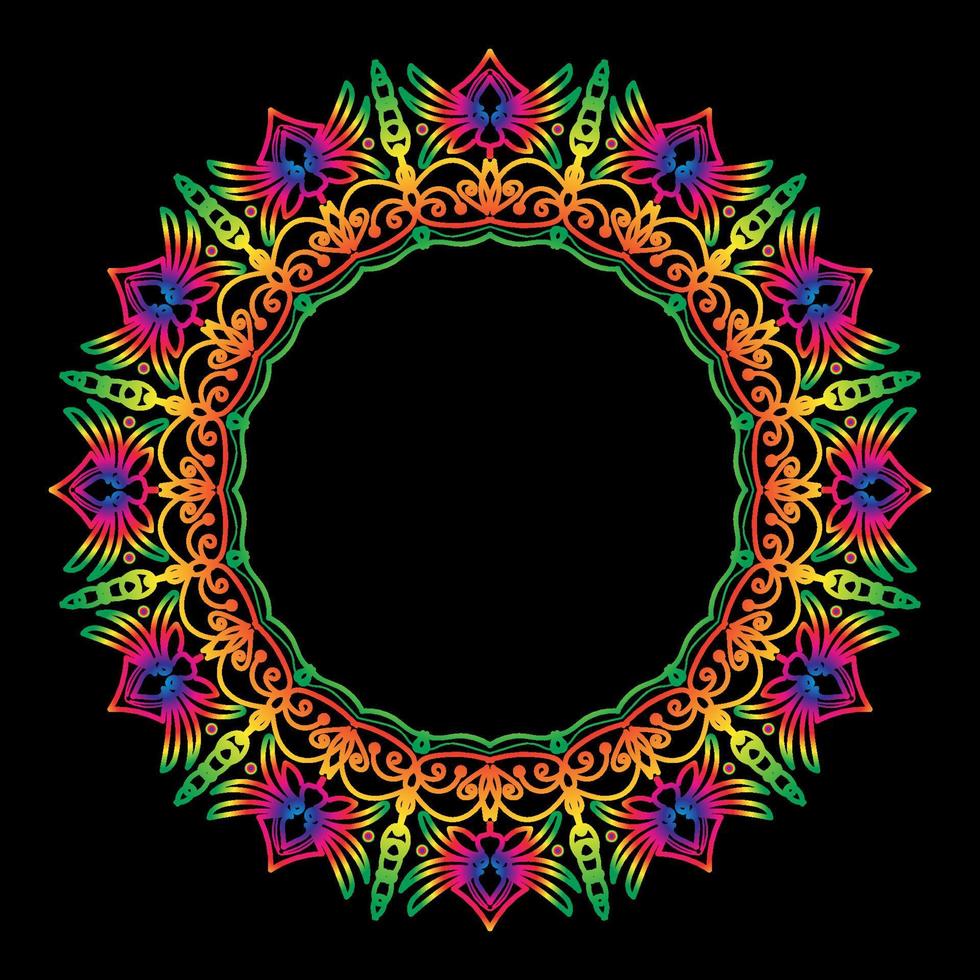 Vintage Indian Mandala Art For Frame vector