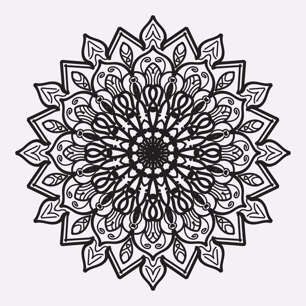 mandalas para colorear libro. adornos redondos decorativos vector