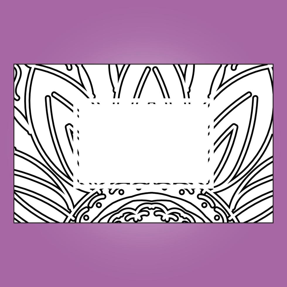 Frame Mandala flower vector