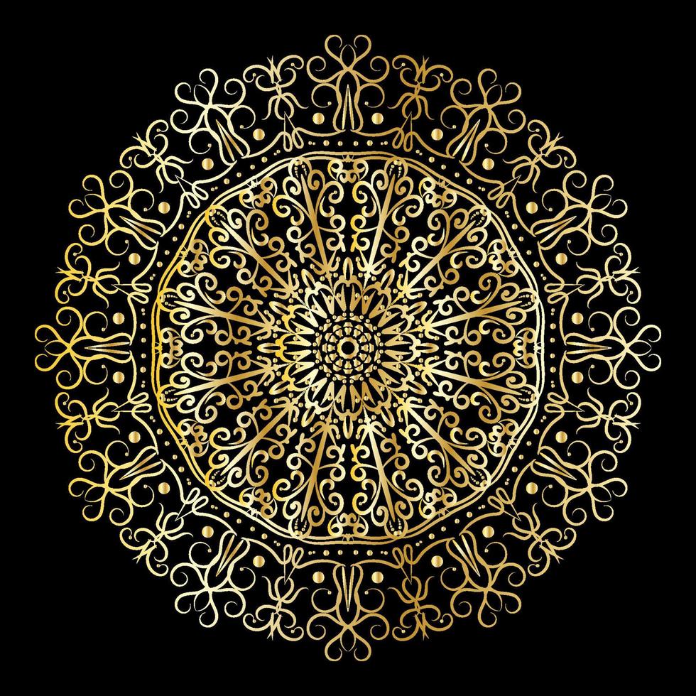 Abstract Style Indian Mandala Decoration vector