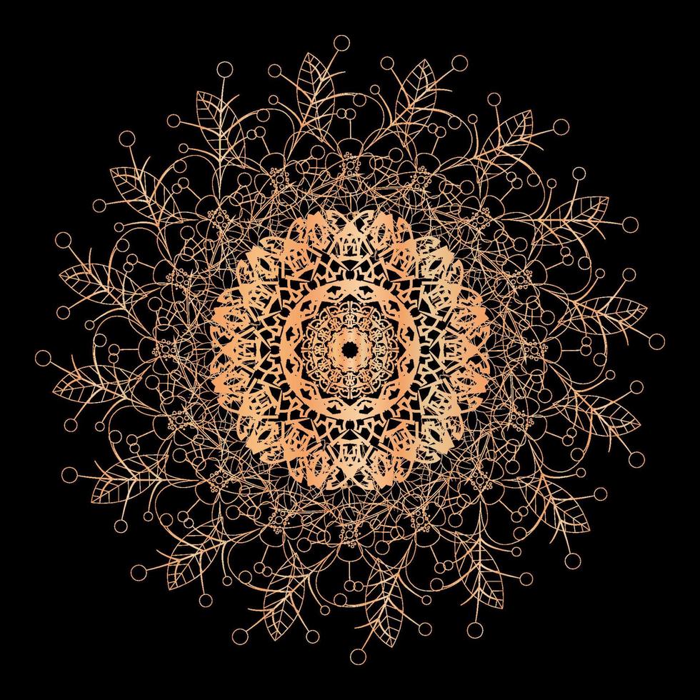 Abstract Style Indian Mandala Decoration vector