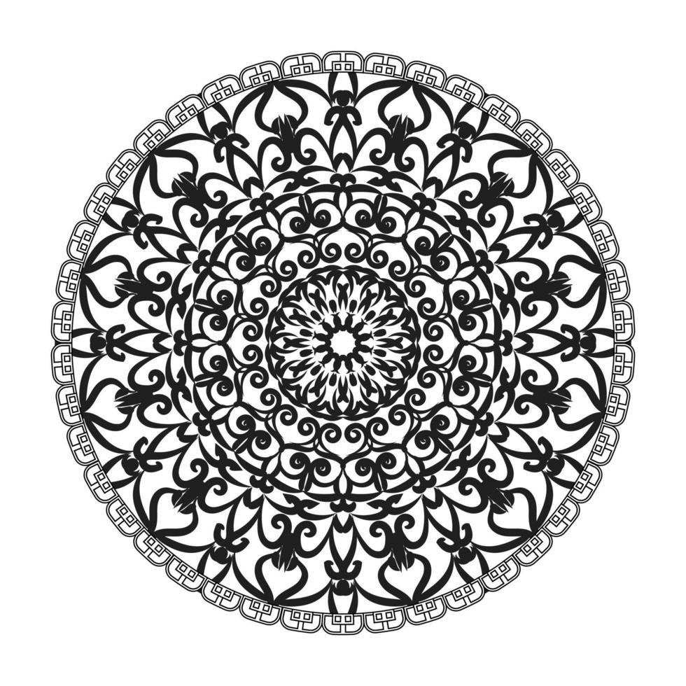 Abstract Style Indian Mandala Decoration vector