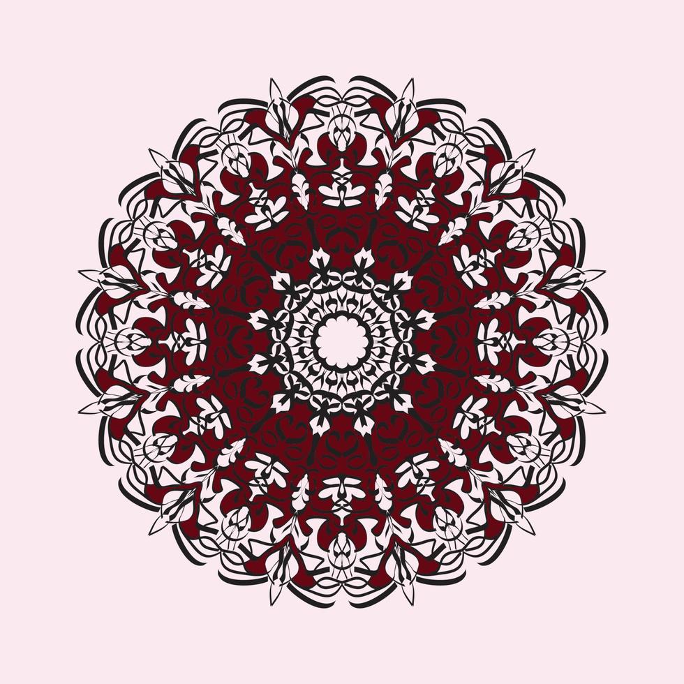 Abstract Style Indian Mandala Decoration vector