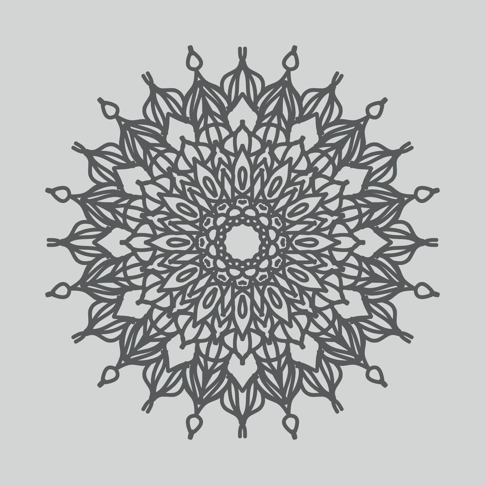 decoración de mandala indio de estilo abstracto vector