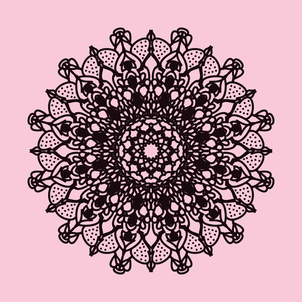 Abstract Style Indian Mandala Decoration vector