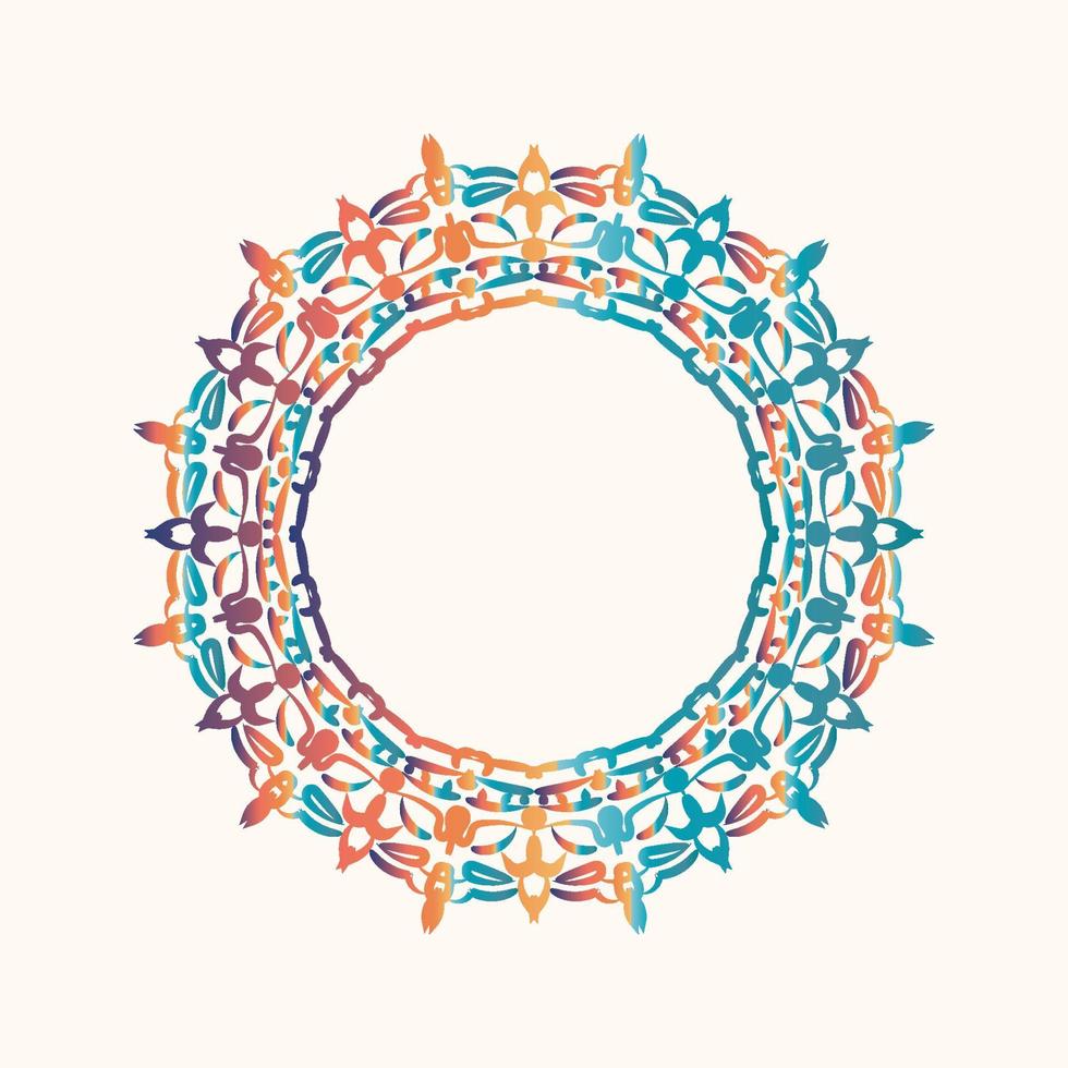 adorno de mandala o flor vector