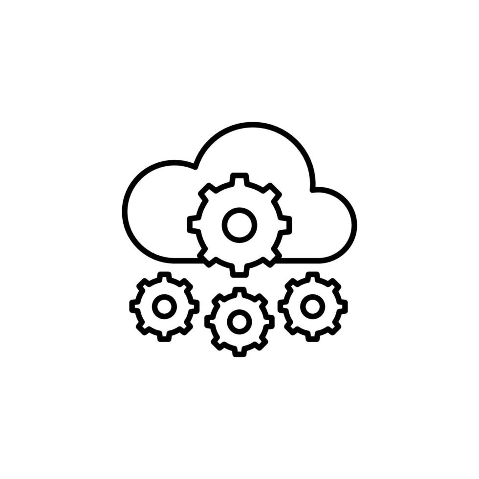 Settings icon in vector. Logotype vector