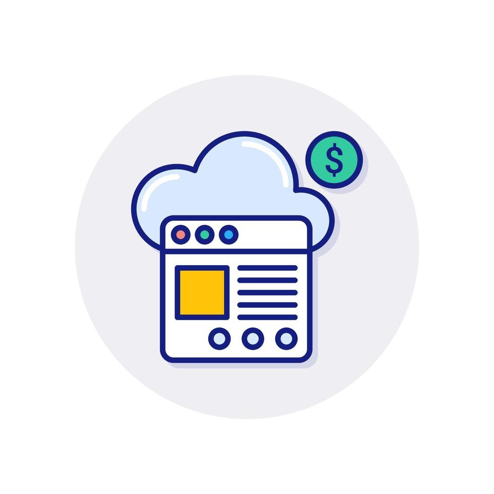 Consumption-Based Pricing Model icon in vector. Logotype vector