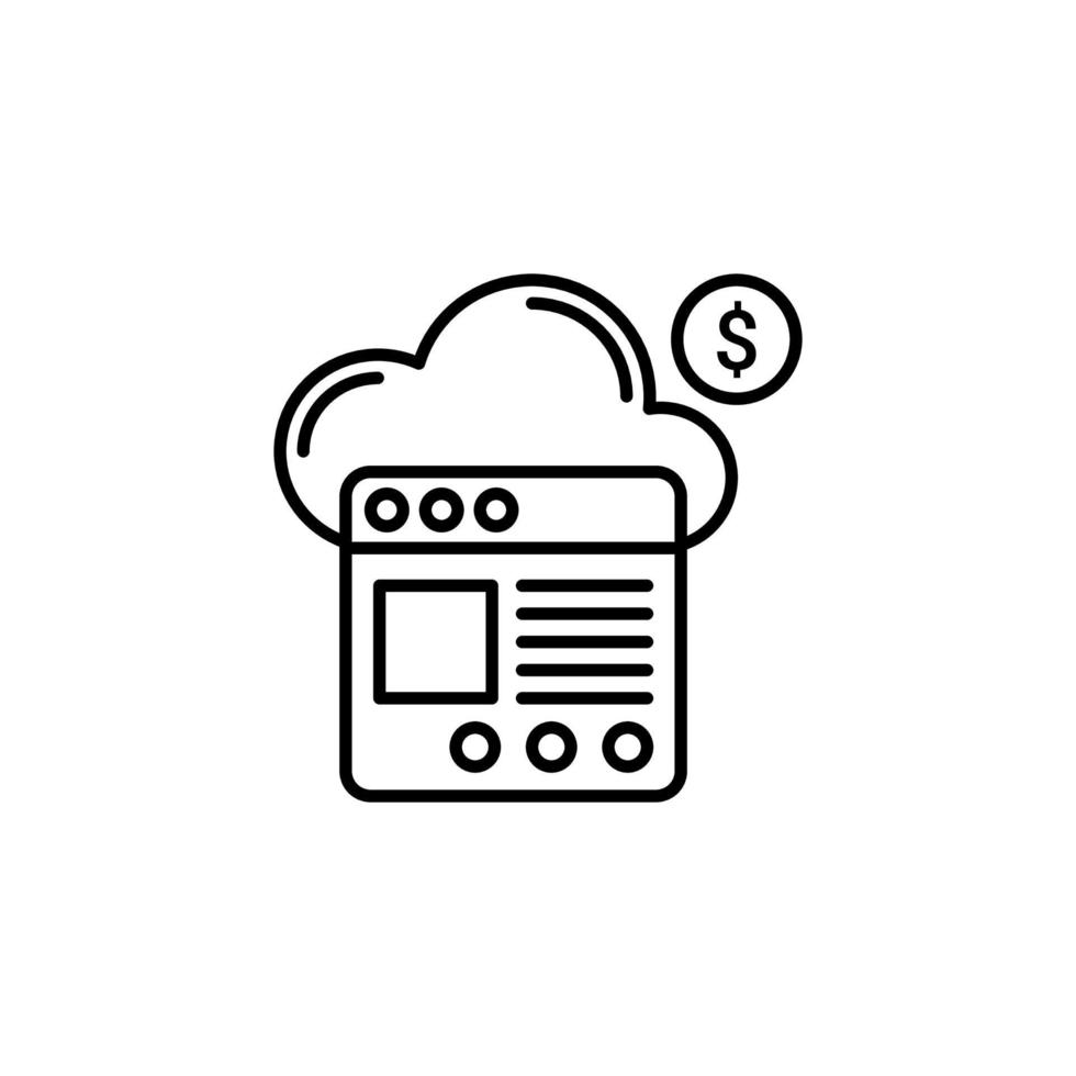Consumption-Based Pricing Model icon in vector. Logotype vector