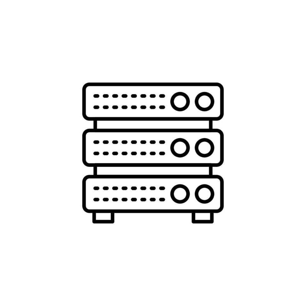 Data Server icon in vector. Logotype vector