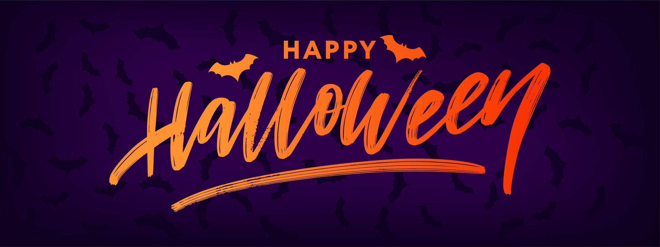 feliz halloween texto banner letras vacaciones oferta especial compre ahora vector