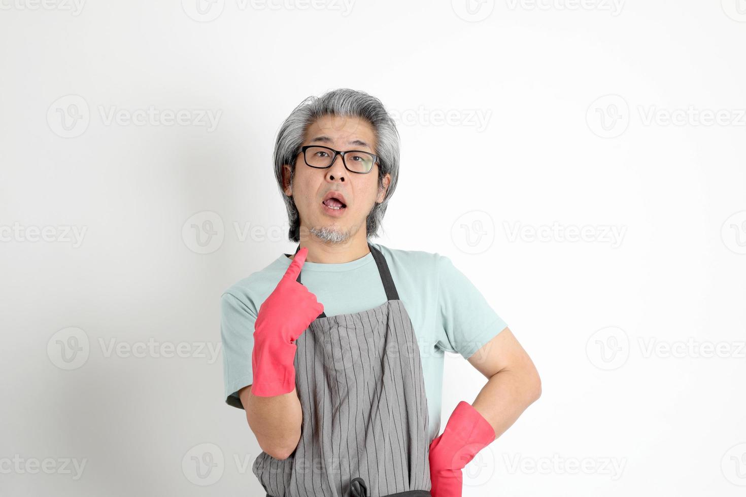 Asian Housekeeper Isolated photo