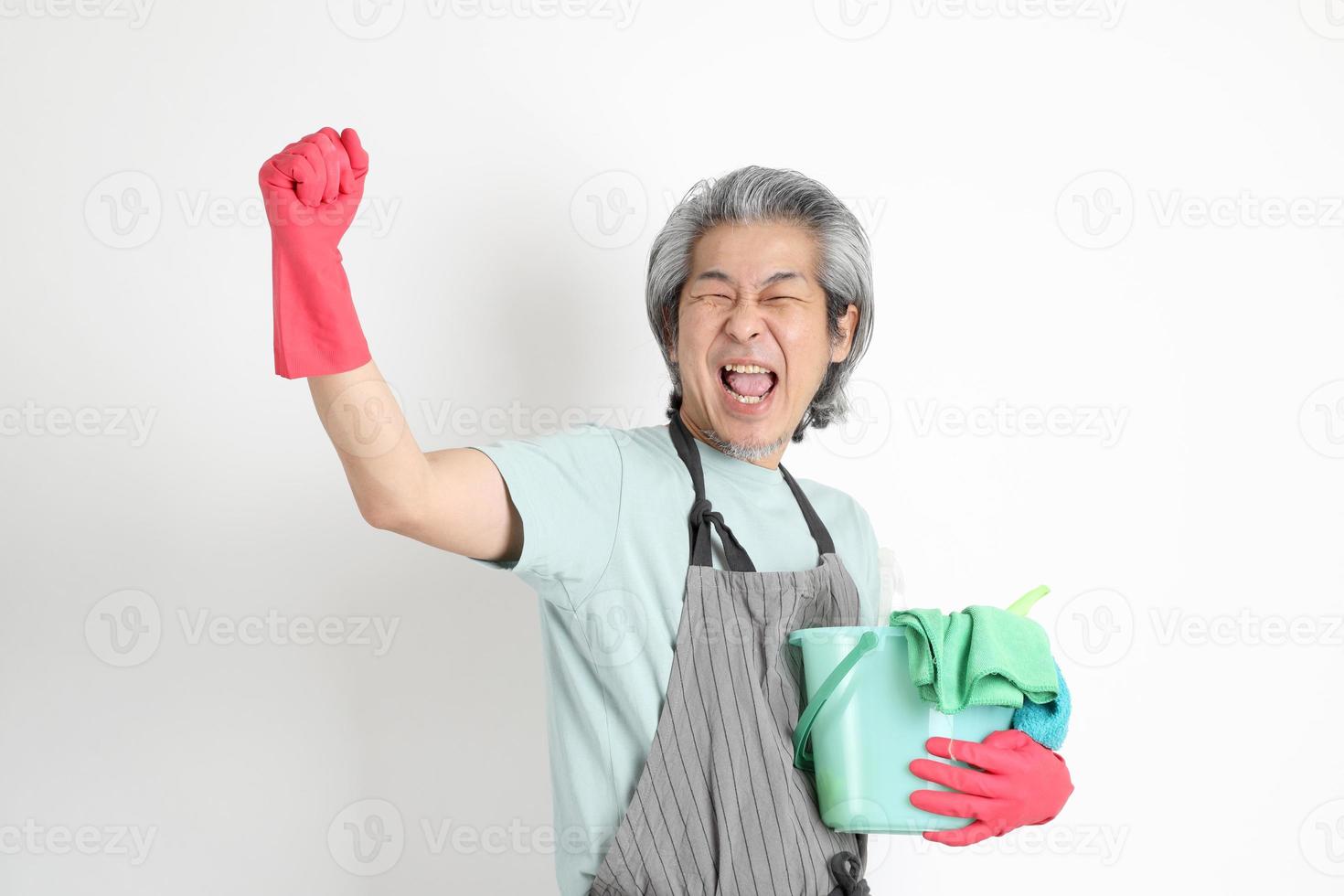 Asian Housekeeper Isolated photo