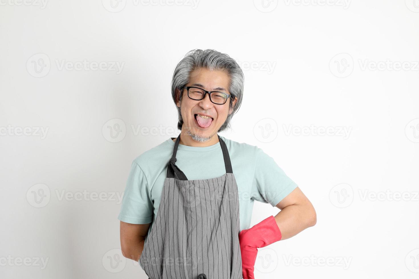 Asian Housekeeper Isolated photo