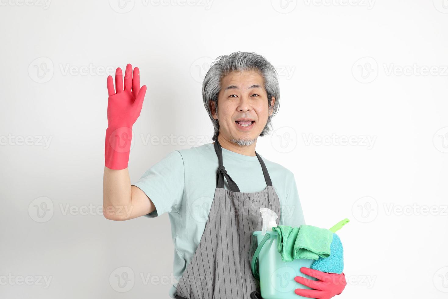 Asian Housekeeper Isolated photo
