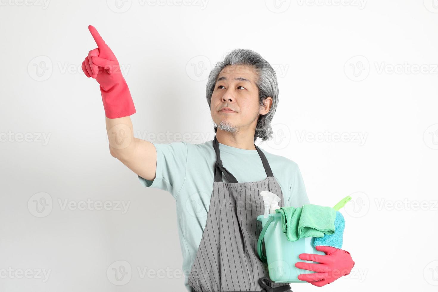 Asian Housekeeper Isolated photo