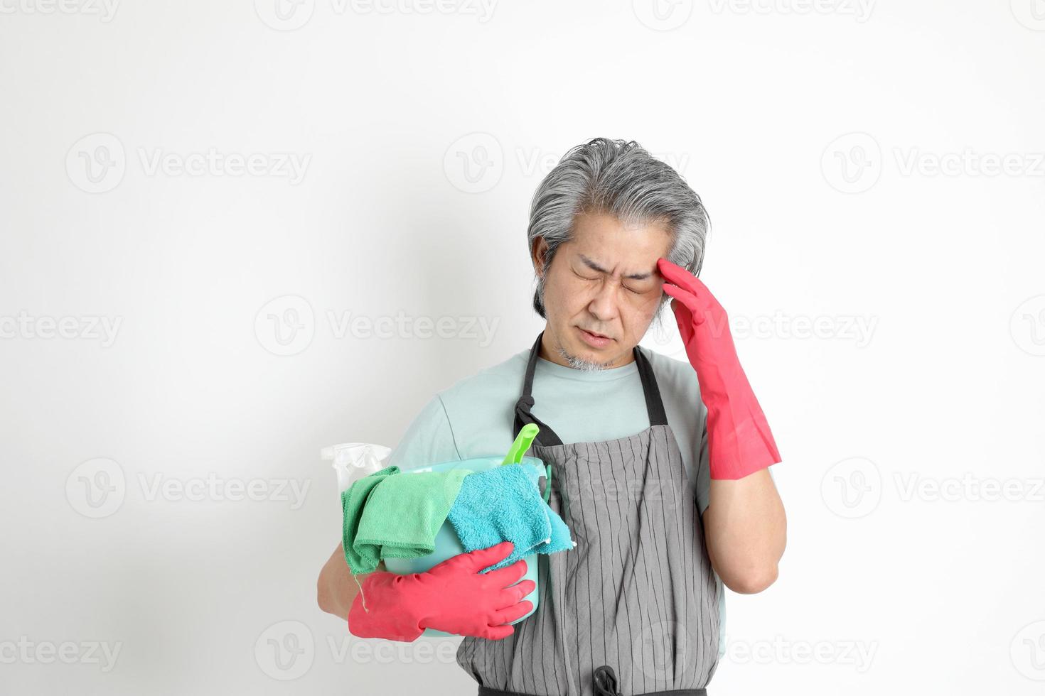 Asian Housekeeper Isolated photo