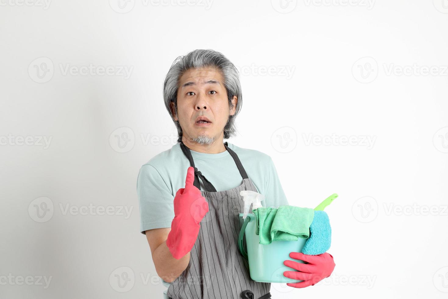 Asian Housekeeper Isolated photo