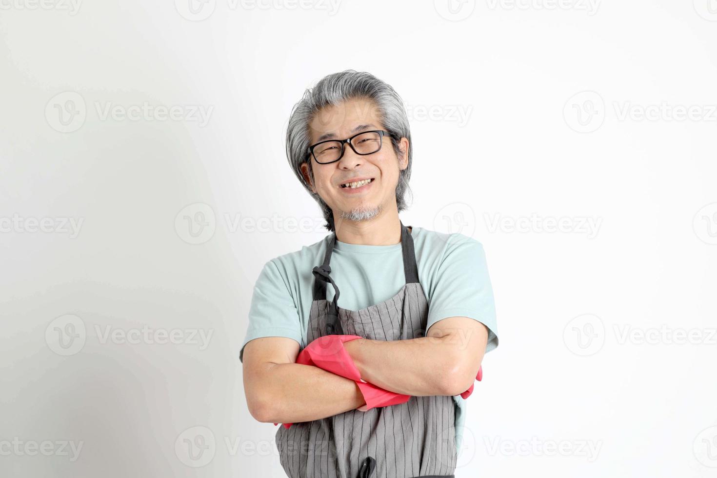 Asian Housekeeper Isolated photo