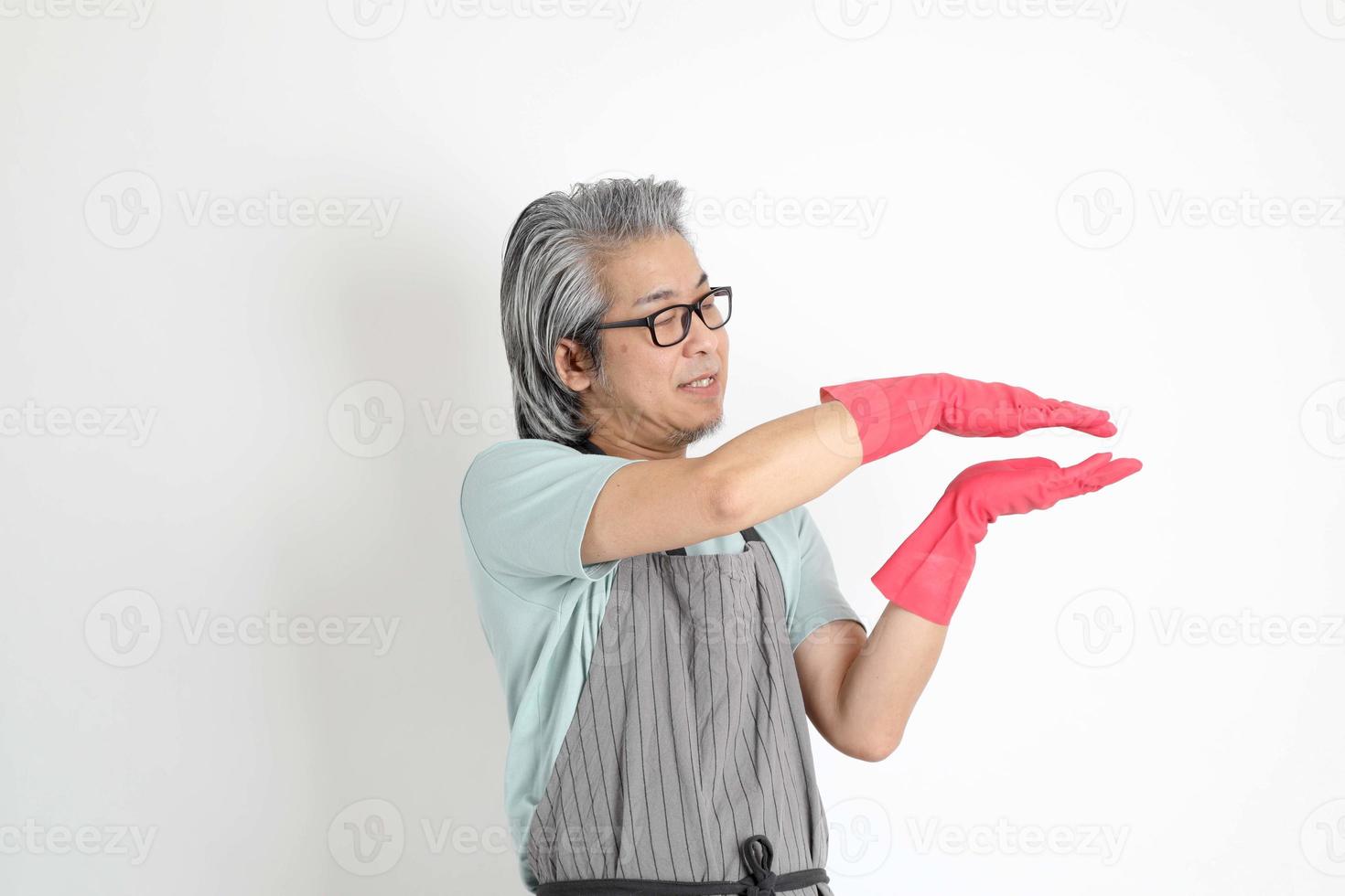 Asian Housekeeper Isolated photo