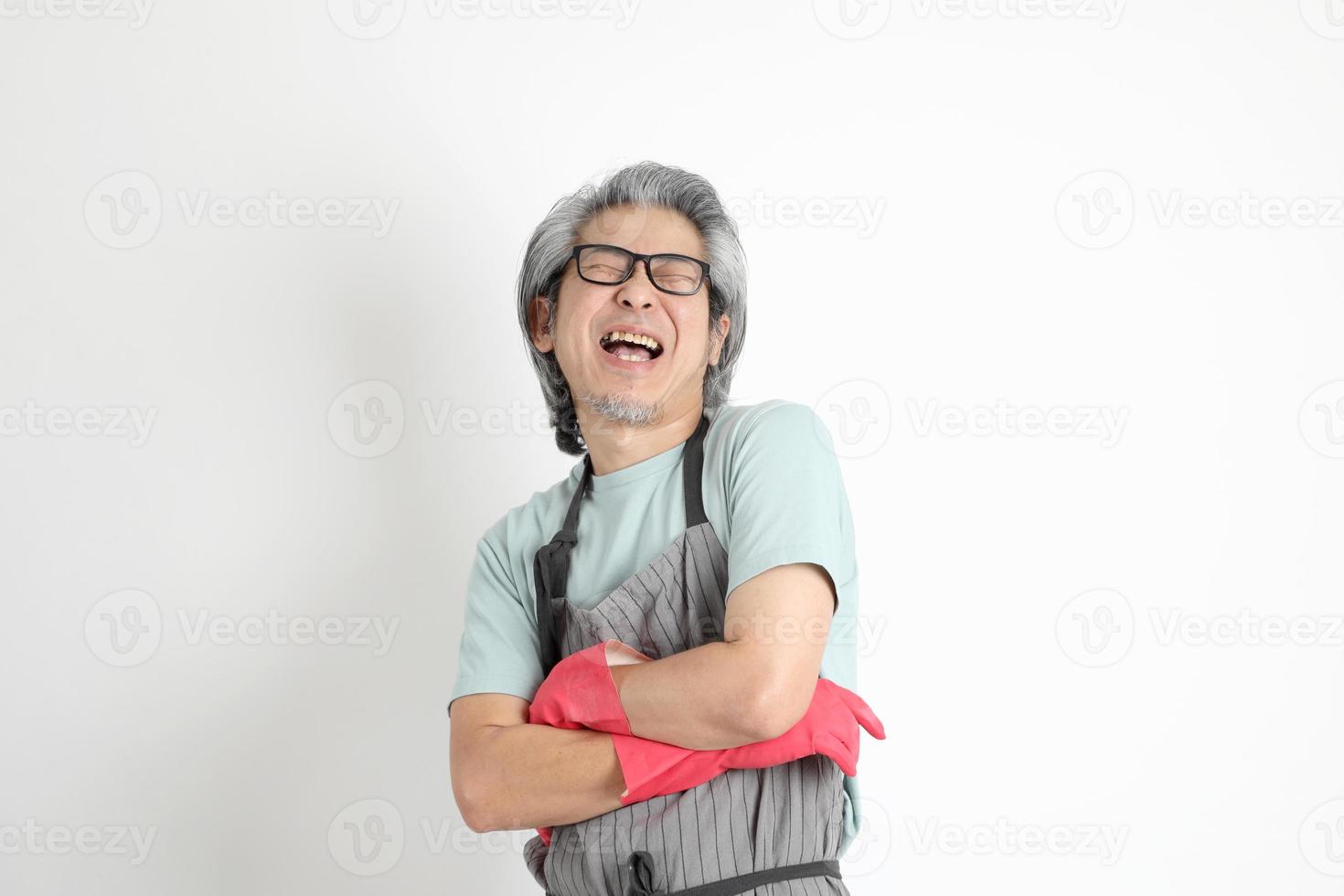 Asian Housekeeper Isolated photo