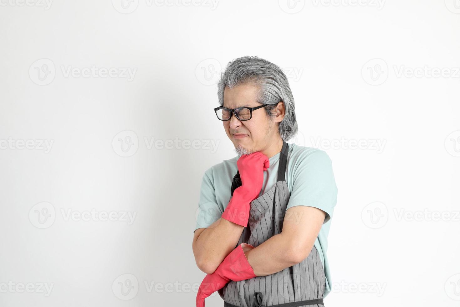 Asian Housekeeper Isolated photo