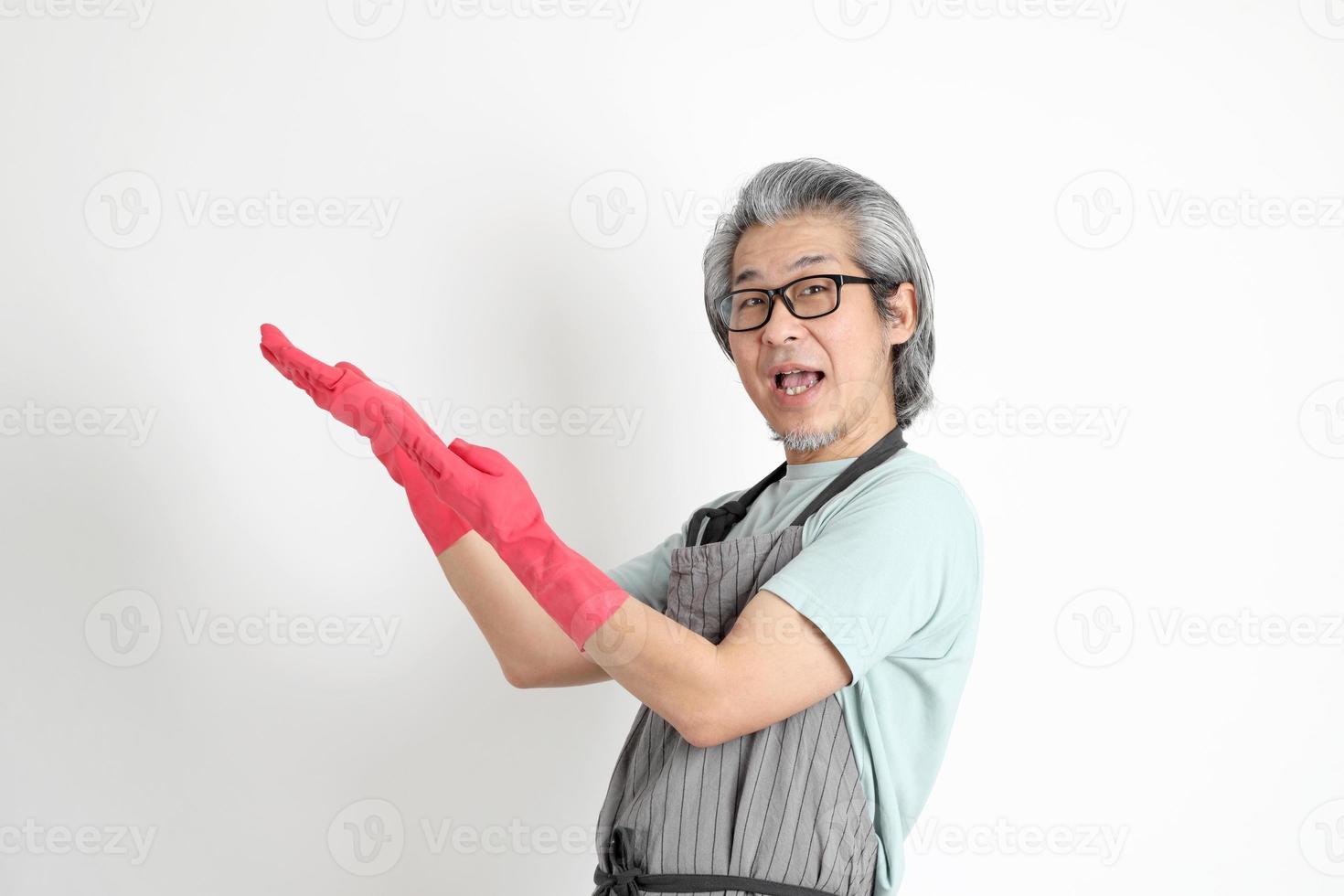 Asian Housekeeper Isolated photo