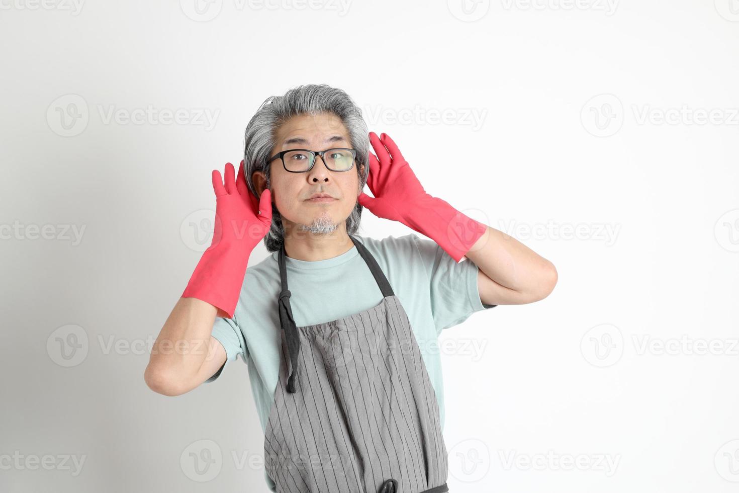 Asian Housekeeper Isolated photo