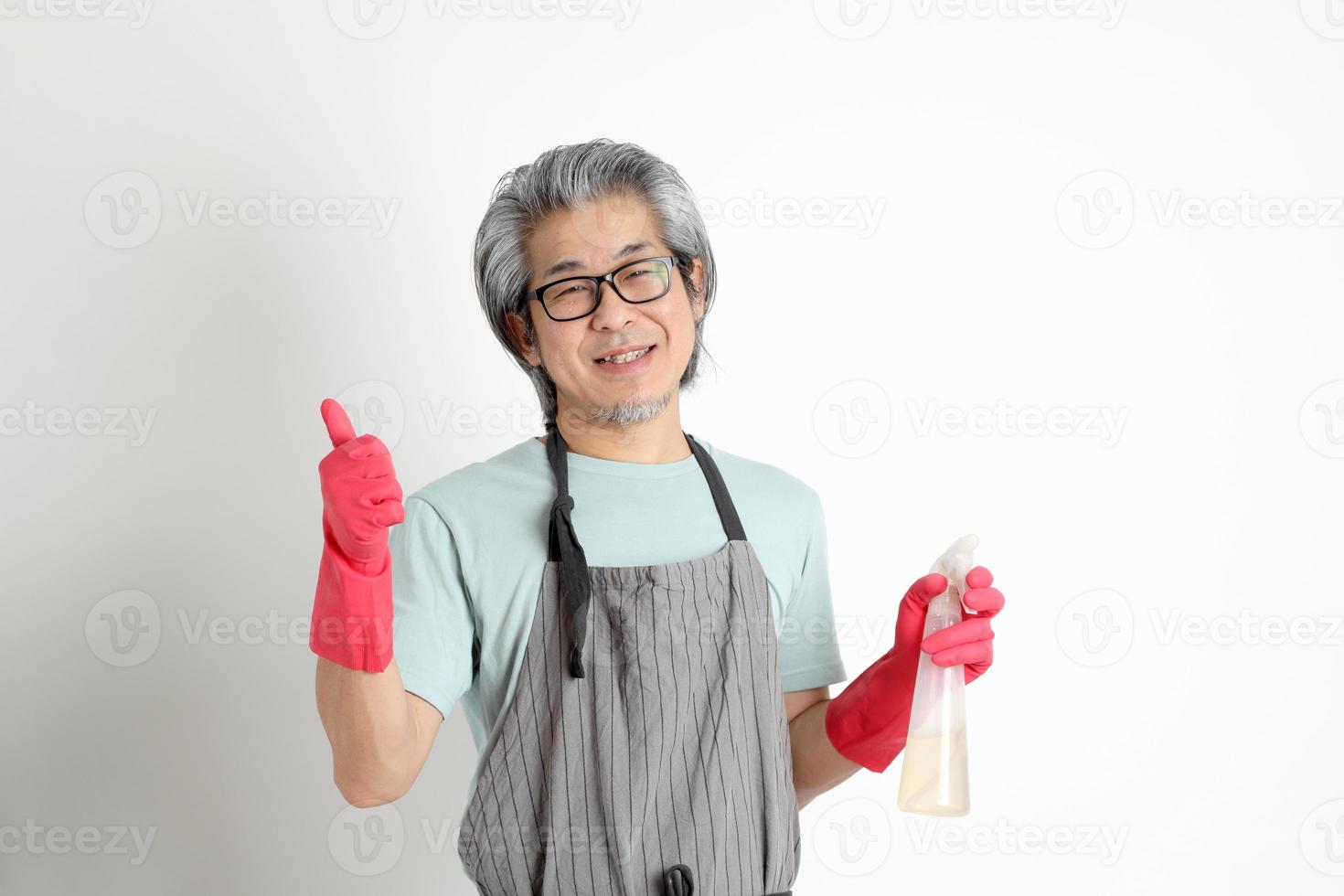 Asian Housekeeper Isolated photo