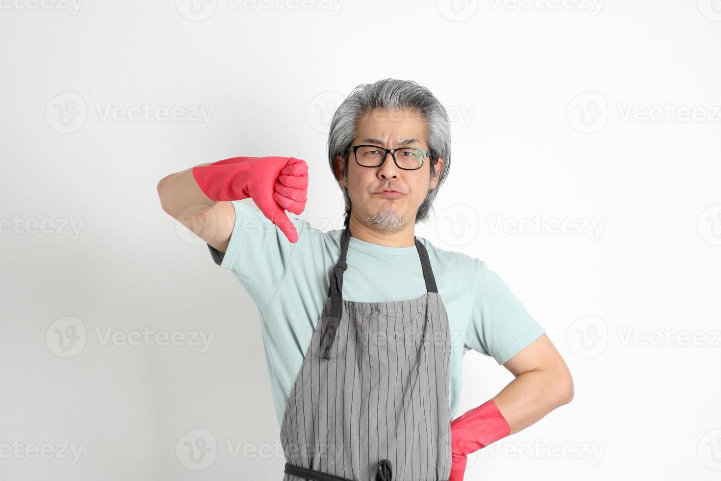 Asian Housekeeper Isolated photo