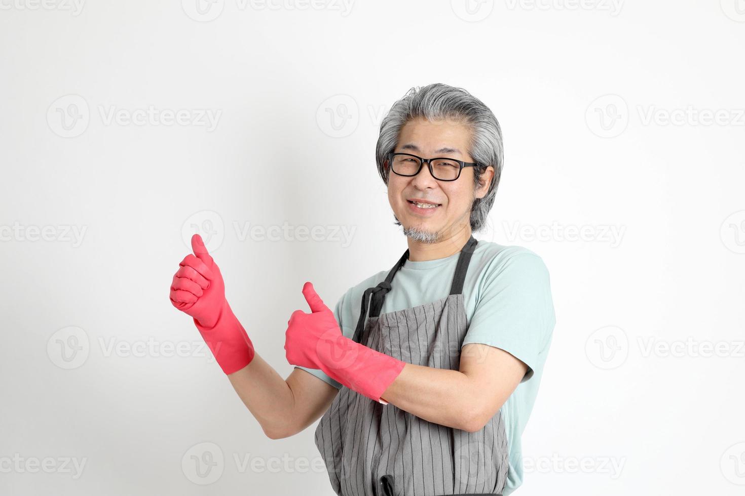 Asian Housekeeper Isolated photo
