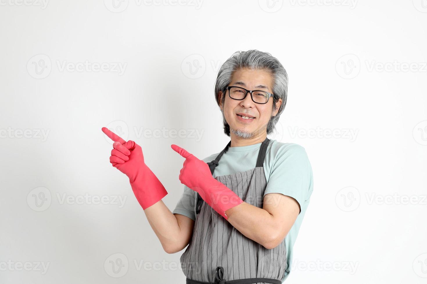 Asian Housekeeper Isolated photo