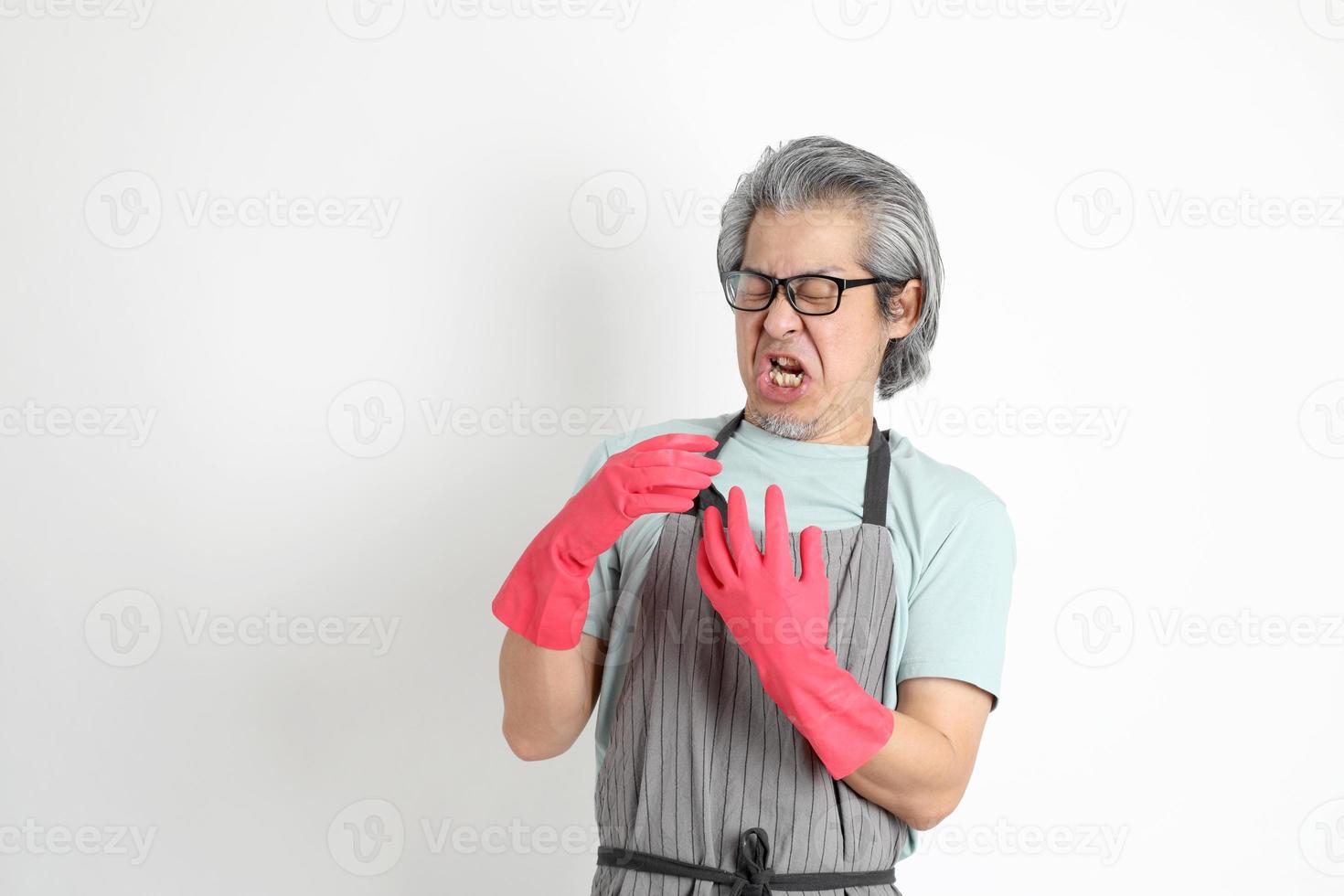 Asian Housekeeper Isolated photo