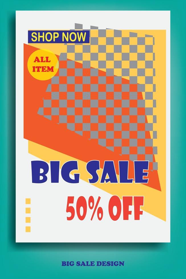 Big sale promotion template design vector