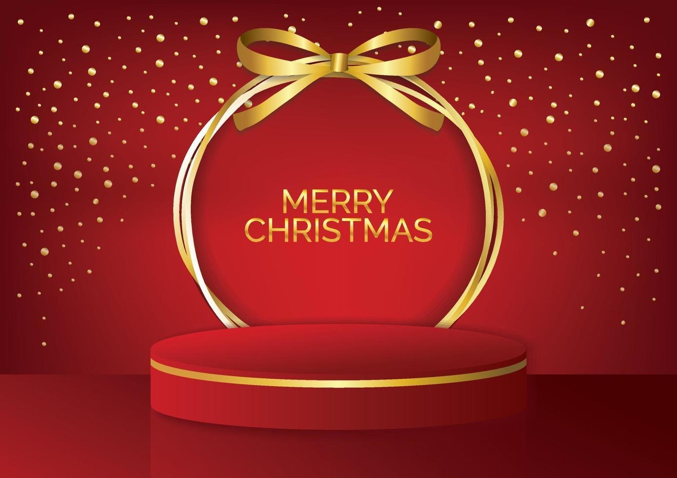 red product display on red background vector