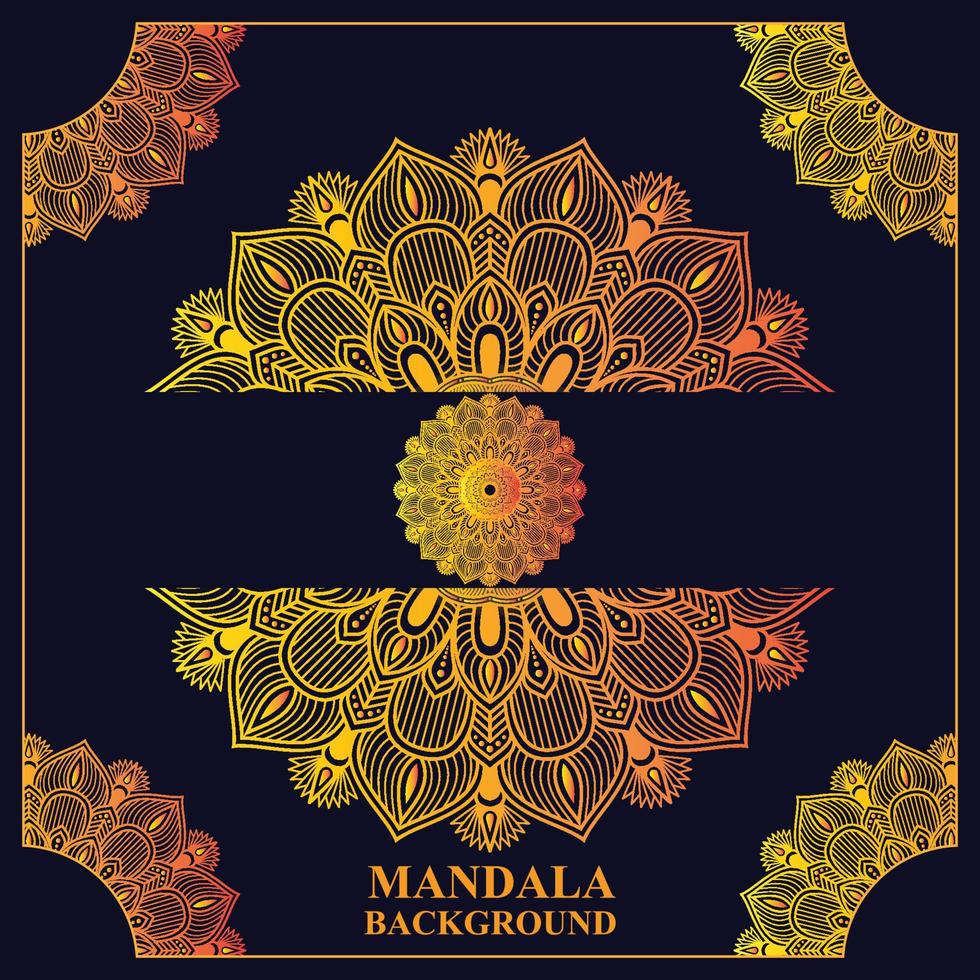 diseño de fondo de mandala de lujo vector