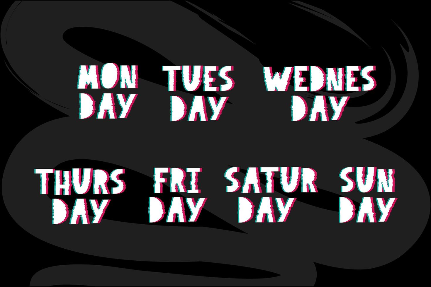 Names of days of the week vector