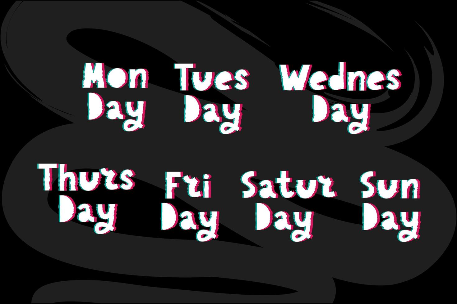 Names of days of the week vector
