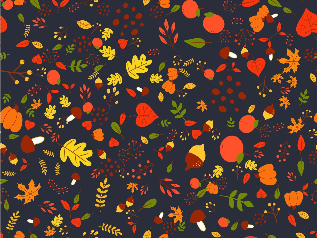 Fondo de pantalla de otoño, textil, decoración, textura, bosque, impresión, patrón vector