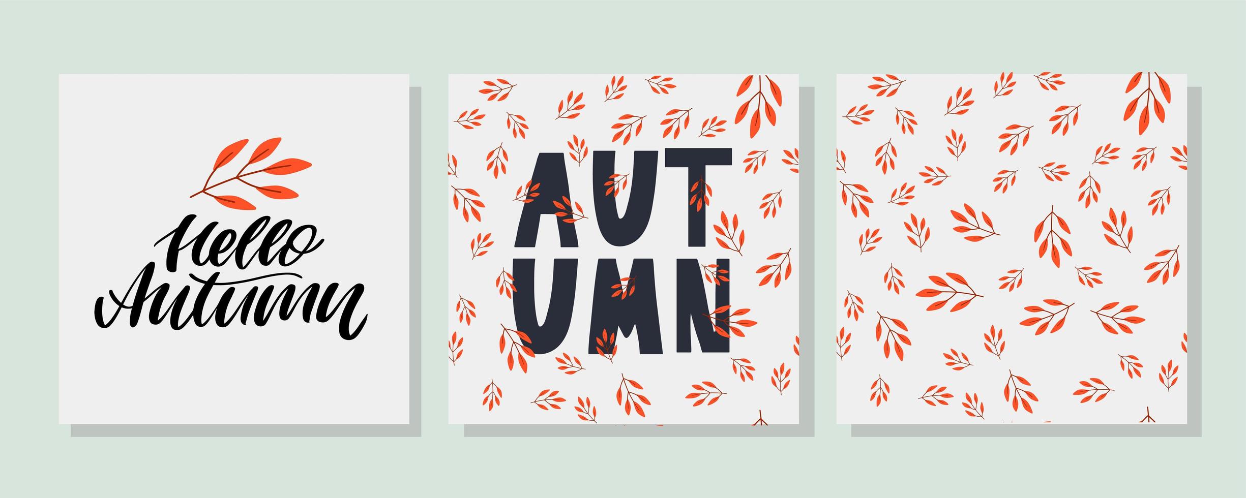 Autumn illustration, banner, sale vector, fall, lettering, card vector