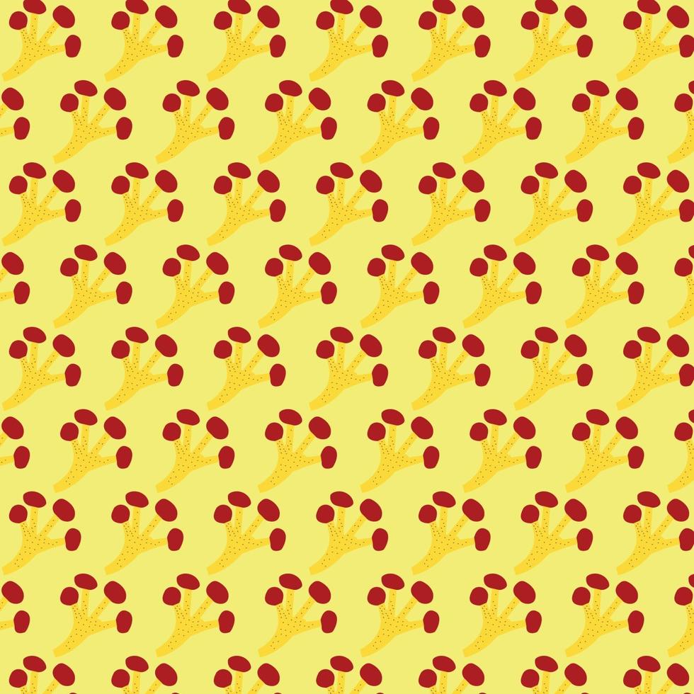 minimal seamless flower pattern vector