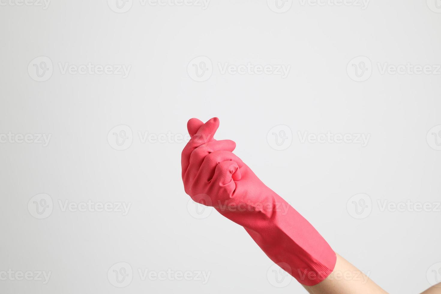 guantes de mucama rosa foto