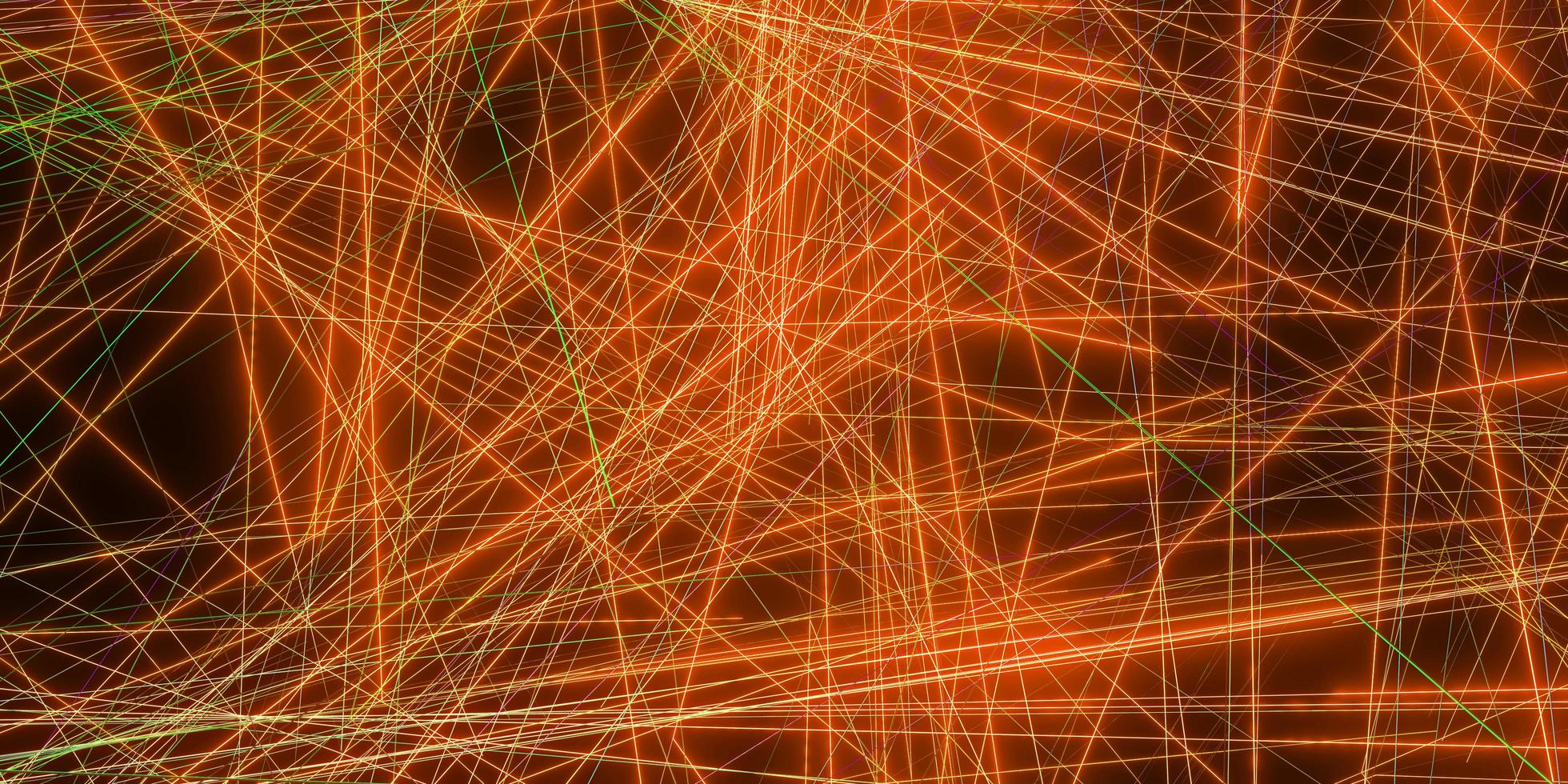 laser beam effect on a black background 3D illustration photo