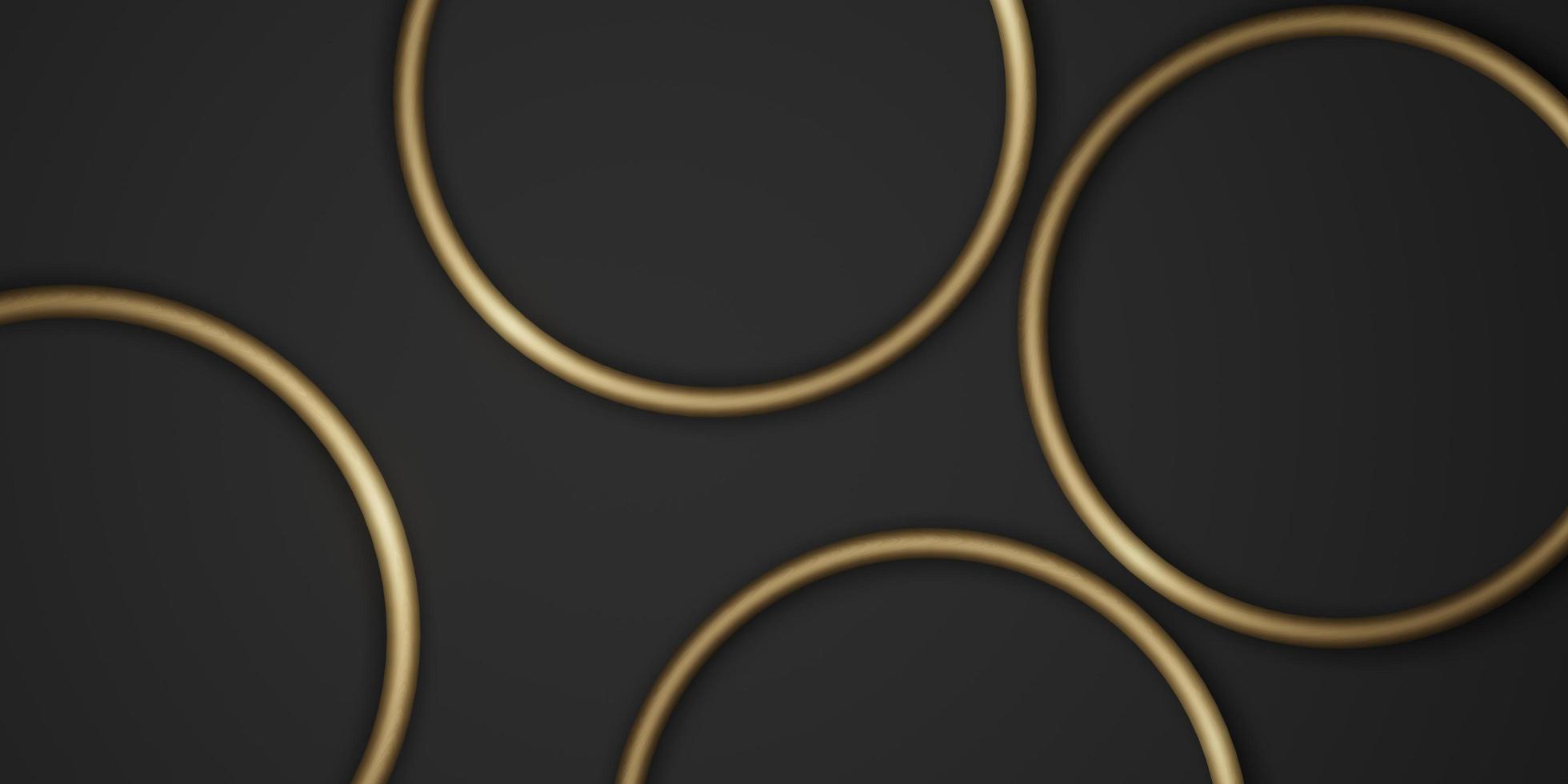 gold circle frame background black background simple luxury photo