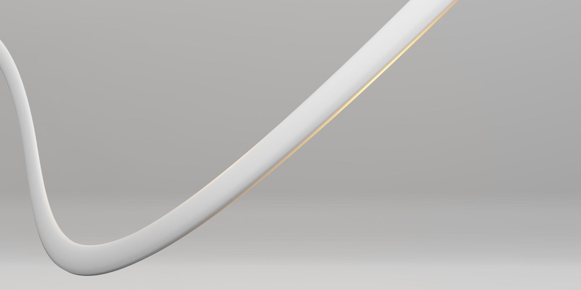 white parallel lines arc wave plastic tube surface distorted curve photo