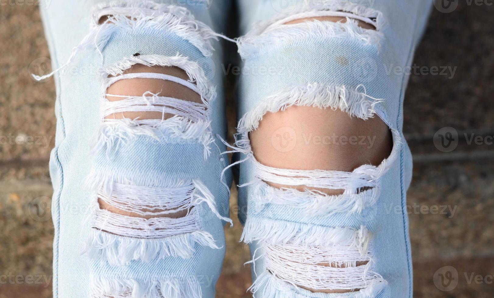White casual shoes making decision photo