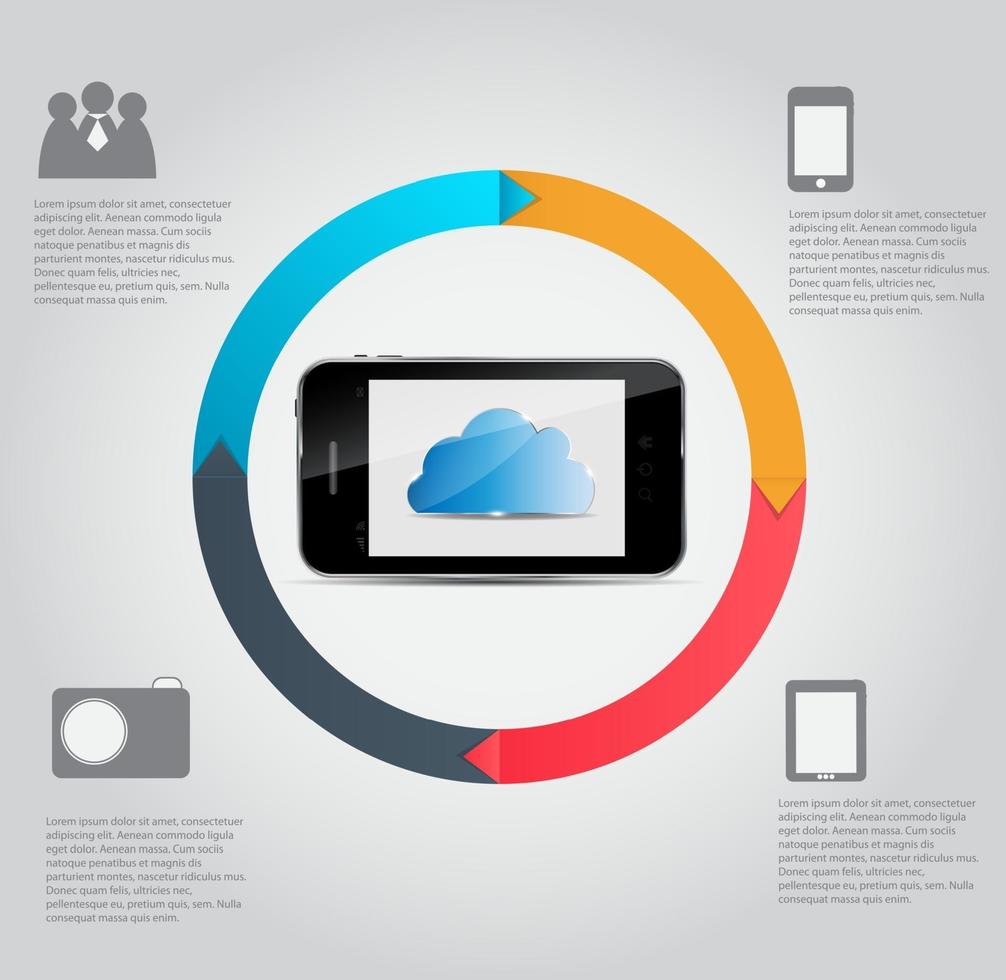 Infographic template vector illustration