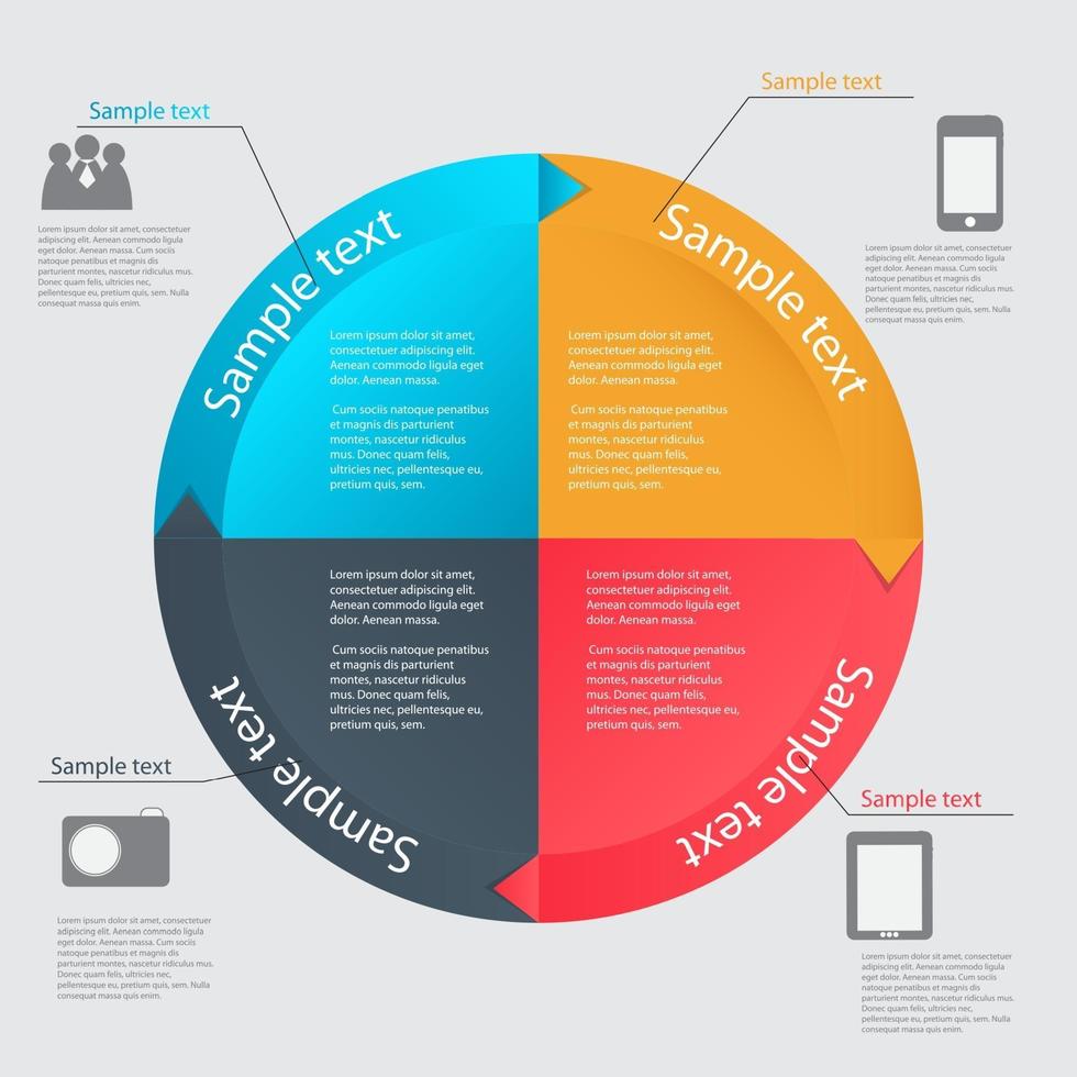Infographic template vector illustration